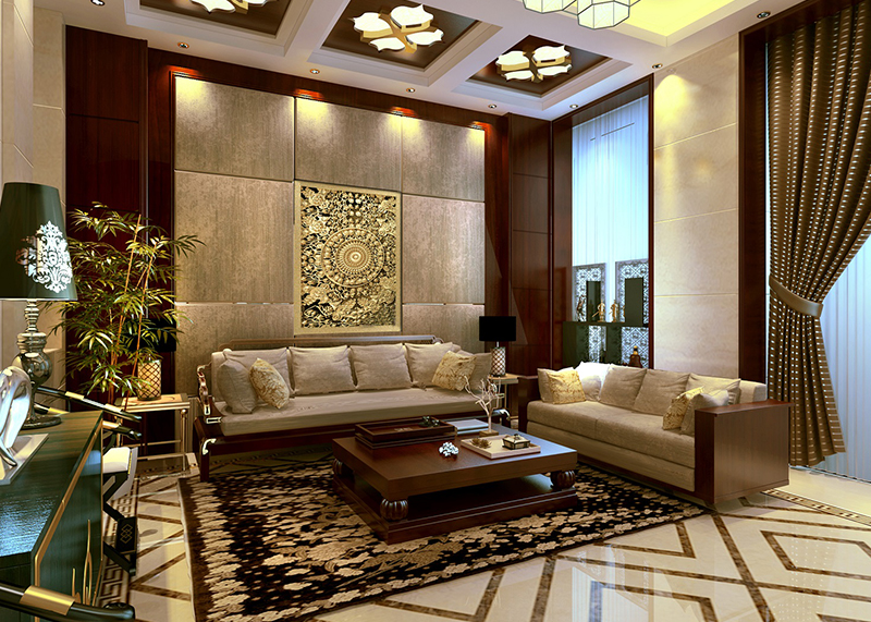 <b>孔雀城别墅 300平  中式风格</b>